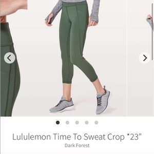 Lululemon time to sweat leggings